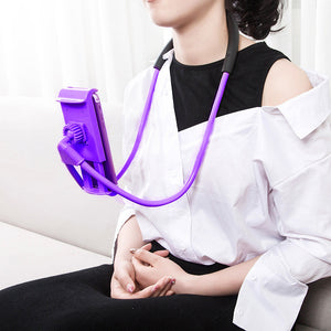 Universal Lazy Neck Hanging Phone Holder Support Snake-like Flexible
