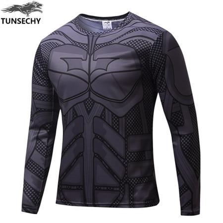 2019 NEW Marvel Super Heroes Batman T shirt Men Long Sleeve
