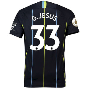 Gabriel Jesus Manchester City 2018/19 Away Authentic Vapor Match Player Jersey – Navy