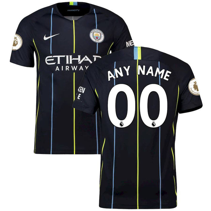 Manchester City 2018/19 Away Authentic Vapor Match Custom Jersey – Navy