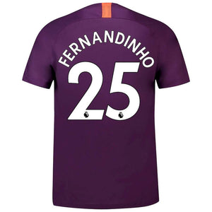 Fernandinho Manchester City 2018/19 Third Authentic Vapor Match Player Jersey – Purple
