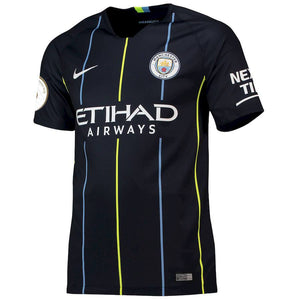 David Silva Manchester City 2018/19 Away Authentic Vapor Match Player Jersey – Navy
