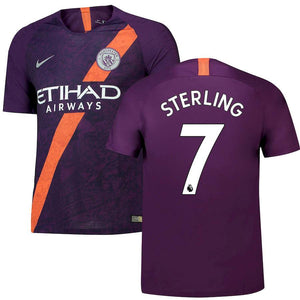 Raheem Sterling Manchester City 2018/19 Third Replica Stadium Player Jersey – Purple